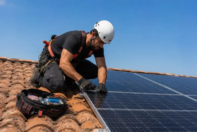 Maintenance et monitoring de panneaux solaires à Vix